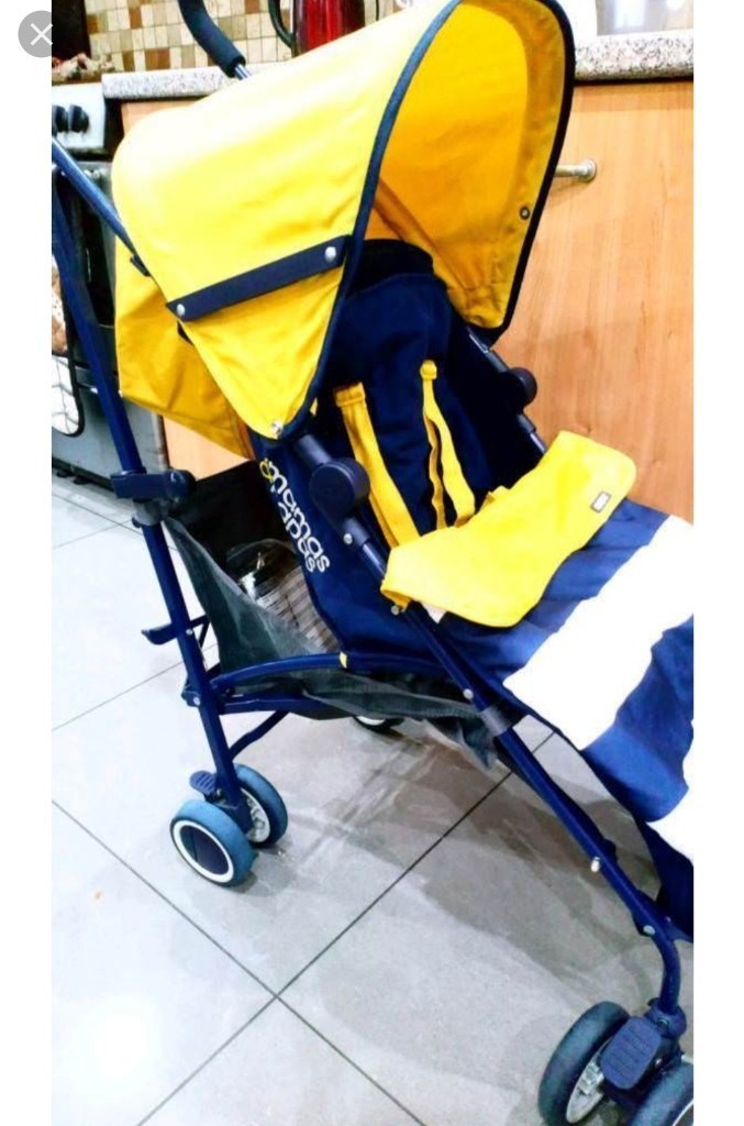 mamas and papas yellow stroller